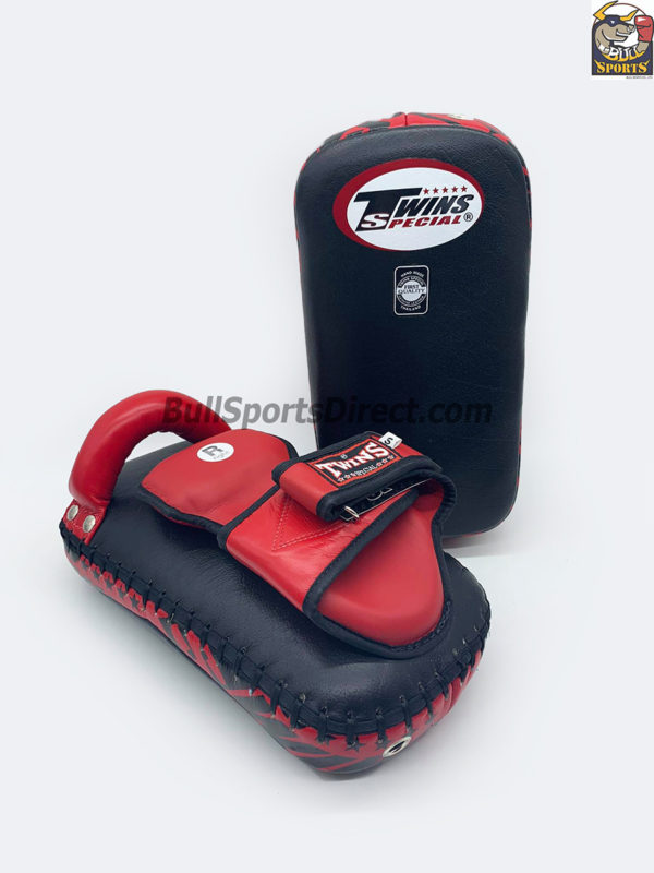 Twins-KPL-12 Deluxe Kicking Pads Black Red