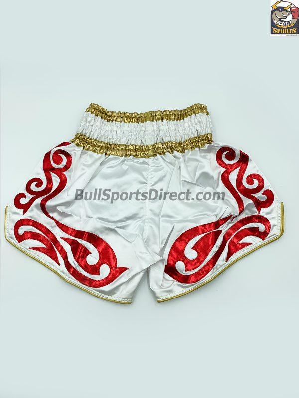 Top King Muay Thai White Shorts-TKTBS