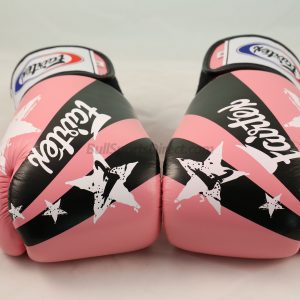 Fairtex Boxing Gloves Nation Print Pink Tight Fit