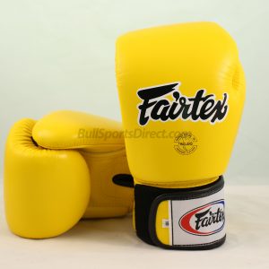 Fairtex BGV1 Tight Fit Boxing Gloves Yellow
