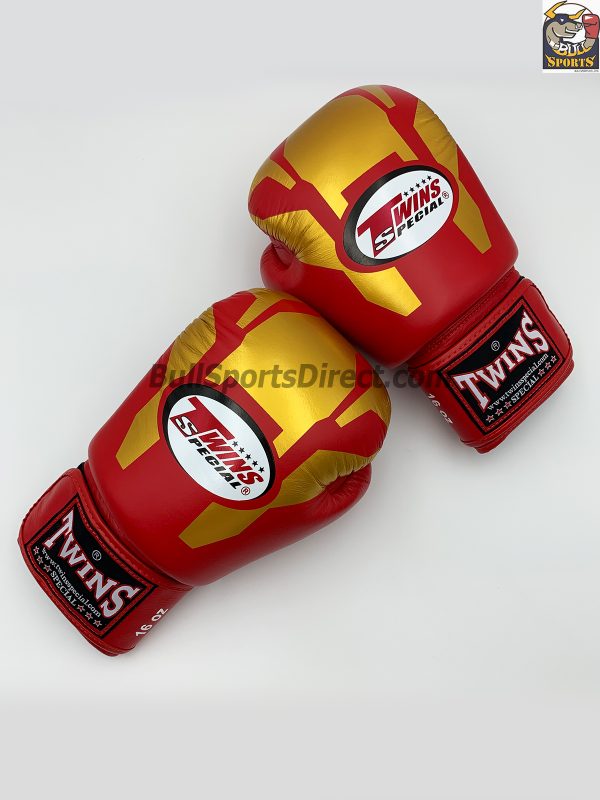 Twins Boxing Gloves-FBGV-46-Transformer Gold-Red