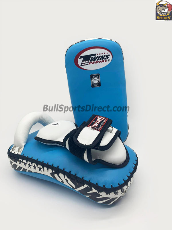 Twins-KPL-12 Light Blue White Deluxe Kicking Pads