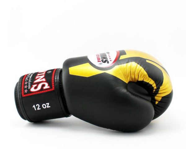 Twins Boxing Gloves-FBGV-46-Transformer Gold-Black