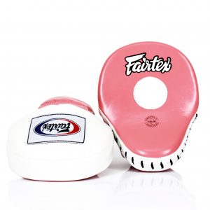 Fairtex FMV9 Contoured Focus Mitts-Pink White