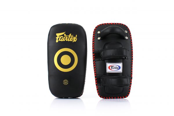 Fairtex-Curved Kick Pads-KPLC5 Black Gold