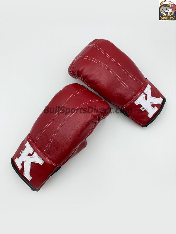 Red Black Bag Gloves with Open Thumb - K Brand