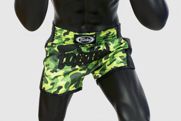 Fairtex - BS1710 - Slim Cut Shorts -Green Camo